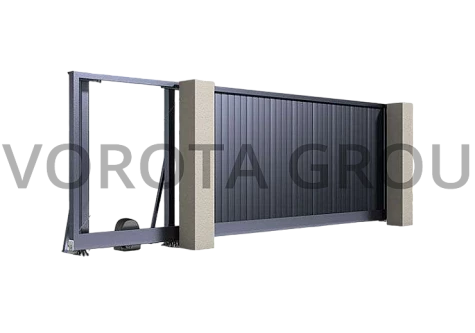 Автоматические откатные ворота Doorhan графитовые 3000x2000